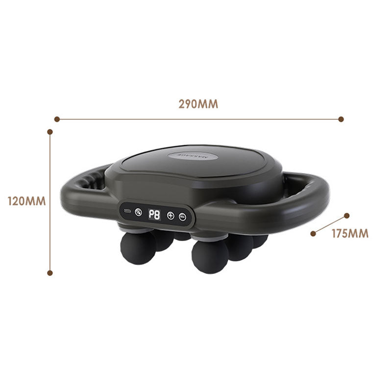 Pistolet de massage musculaire multifonctionnel automatique à 12 têtes