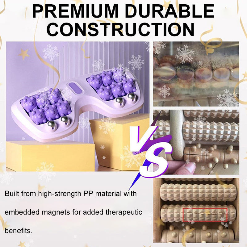 ⏳Spécial à durée limitée⏰Rouleau de massage portable double – Détente & soulagement immédiat pour vos pieds😌🌿