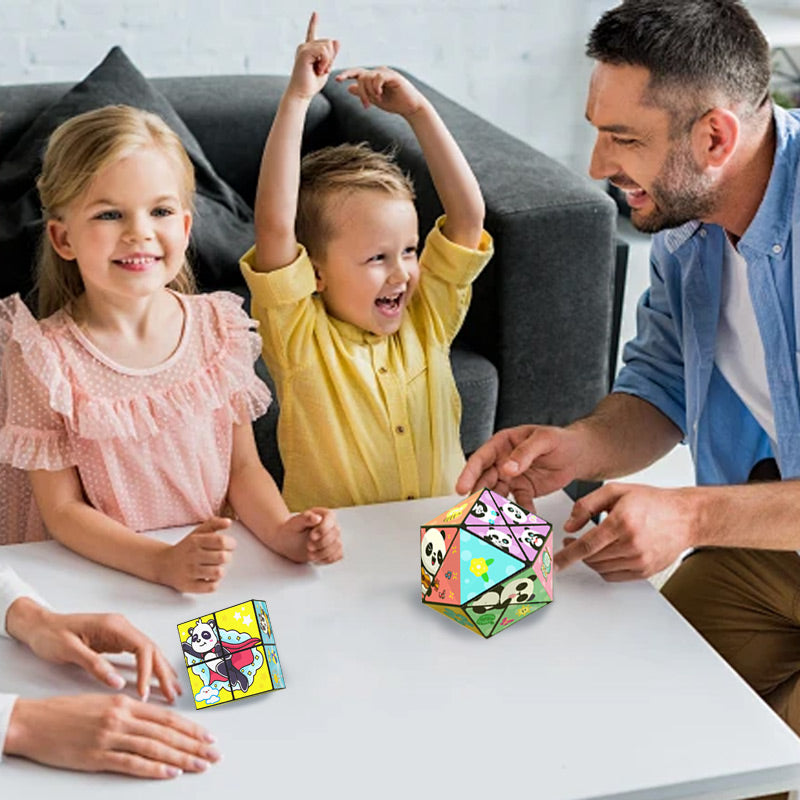 🧒✨Cube magique panda pliable créatif pour enfants