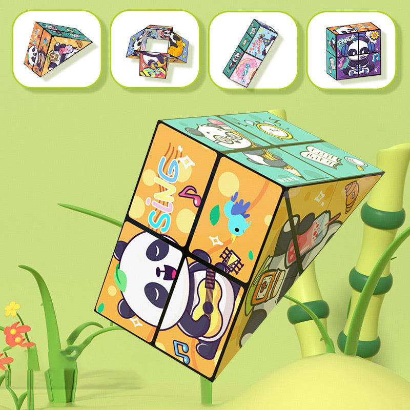 🧒✨Cube magique panda pliable créatif pour enfants