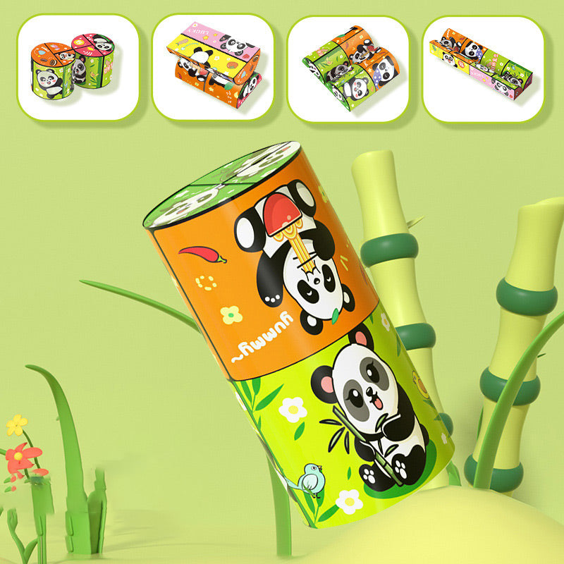 🧒✨Cube magique panda pliable créatif pour enfants