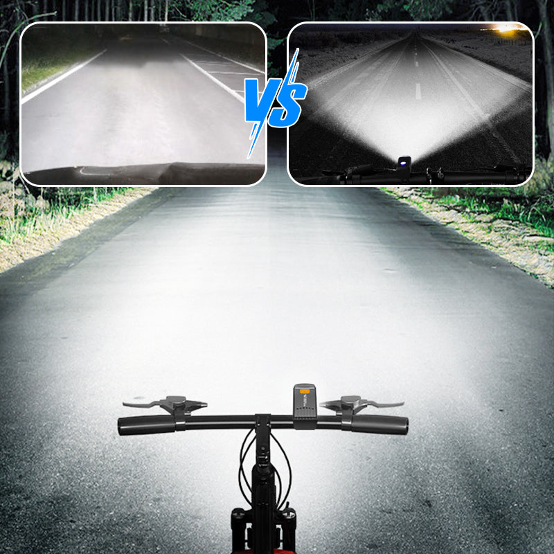 Phare de vélo à LED rechargeable et imperméable avec clip