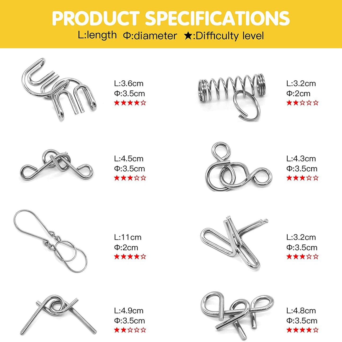 🔗 60% DE RÉDUCTION ! 🧠 Iron Link Unlock Interlock Game - Casse-Tête Métallique Anti-Stress pour Défi Cérébral et Relaxation 🧩✨