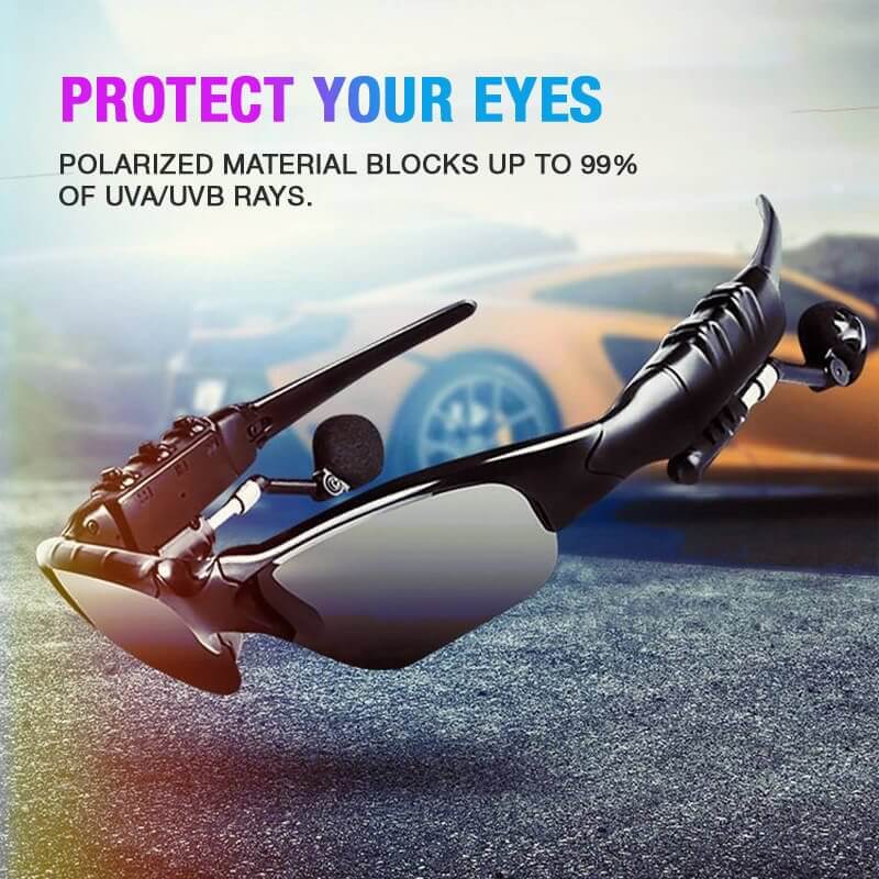 50 % de réduction – Lunettes polarisées Bluetooth 🕶️ pour sport 🏃‍♂️, musique 🎧 + protection solaire 🌞.