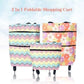 2-in-1 Shopping Bag Foldable Green Bag