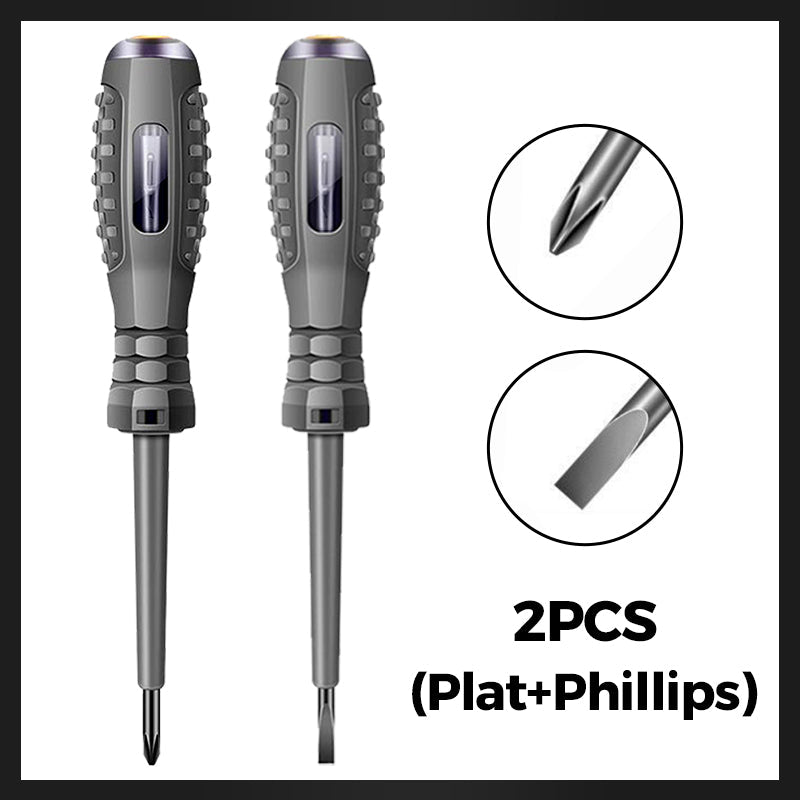 🔥 50% DE RÉDUCTION ! ✨ Tournevis Magnétique 2-en-1 - Détection Électrique Integrée, Couple Élevé pour Réparations Domestiques 🔧⚡