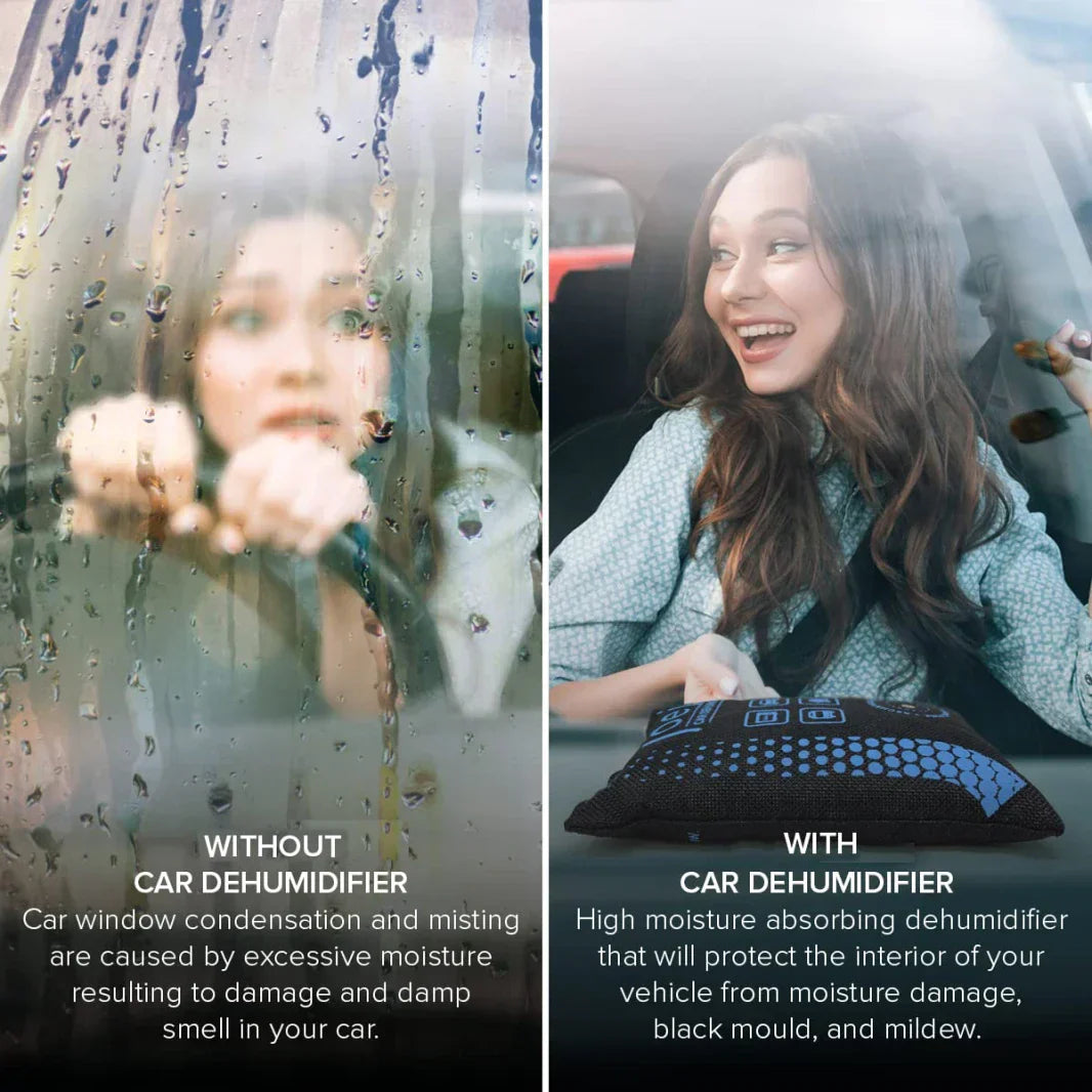 🚗 ACHETEZ 1 OFFREZ 1! ✨ Déshumidificateur de Voiture Réutilisable en Gel de Silice - Absorbe l'Humidité et Élimine la Condensation sur Pare-brise & Intérieur 🔄🌬️
