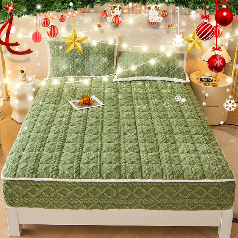 🛏️ 50% DE RÉDUCTION ! 🎁 Drap-Housse Chaud & Ajusté – Flanelle Épaisse, Poches Jusqu'à 40cm, Sommeil Réparateur ❄️🛌