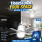 ❄️2-in-1 Portable Ceiling Fan & Light With Remote Control