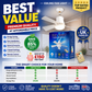 ❄️2-in-1 Portable Ceiling Fan & Light With Remote Control