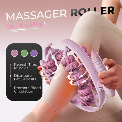 💆‍♀️ Leg Massager Roller - Relieves Muscle Tension & Improves Circulation, Portable for Home/Office Use🦵