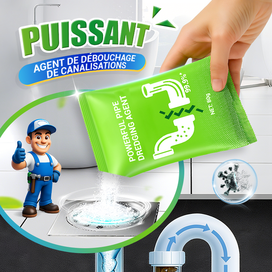 🧼 Poudre Débouche-Tuyaux Puissante – Action Rapide, Sans Effort & BOGO : Achetez 1, Obtenez 1 Gratuit !