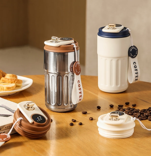 🔥Tasse à café avec affichage de la température par LED😊