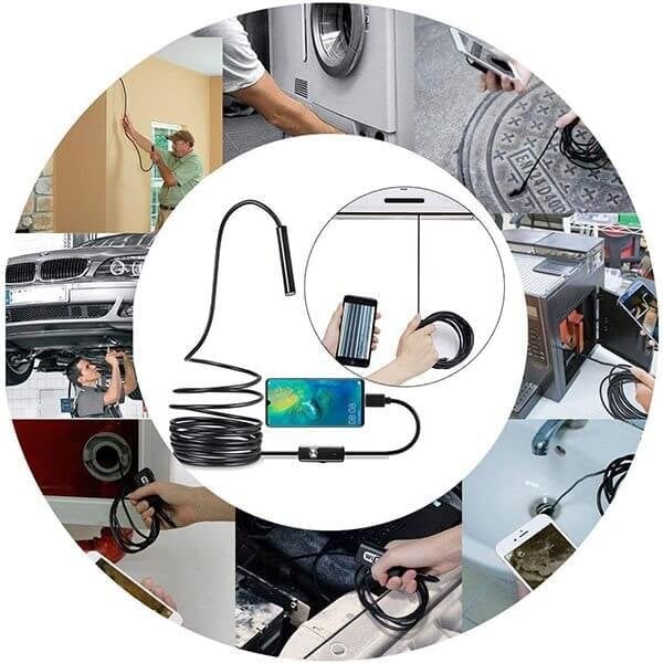 💡50 % DE RÉDUCTION🔥Caméra endoscopique douce Magic Wifi😍Sonde ultrafine 7 mm, étanche IP67, 6 LED réglables & compatible 3 en 1📱🔧