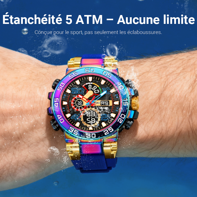 ⌚50 % DE RÉDUCTION✨Montre LED multifonctionnelle🌟Écran numérique étanche, 7 modes sportifs avec surveillance du sommeil🔋