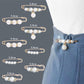 ✨Pearl Brooch Pins,Safety Pins for Clothing Dress pants skirt Cardigan Collar，Faux Pearl Rhinestones Brooches for Women Girls Pants Extender Safety Pins