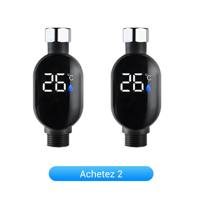 🔥 50% DE RÉDUCTION ! ✨ Thermomètre Numérique de Douche - Écran LCD Rétroéclairé, Mesure Instantanée, Alerte Précise 🚿💧