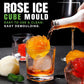 🧊 LIMITED-TIME 50% OFF! 🌹 Large Rose Ice Cube Mould – Food Grade Silicone, 4-Cavity, Sealed Lid 🍸