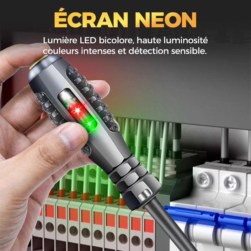 🔥 50% DE RÉDUCTION ! ✨ Tournevis Magnétique 2-en-1 - Détection Électrique Integrée, Couple Élevé pour Réparations Domestiques 🔧⚡