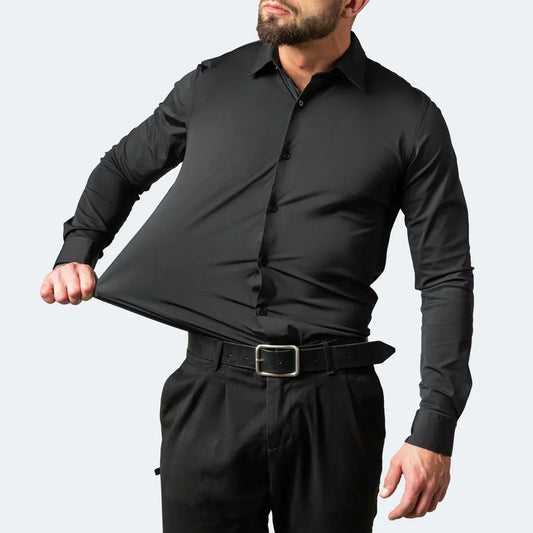 Chemise Habillée Extensible à Manches Courtes pour Hommes
