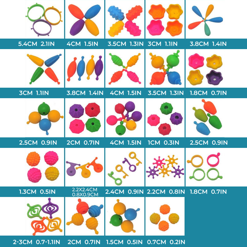 👸🏻Perles Pop pour la fabrication de bijoux pour enfants