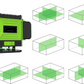 🔥📐 Careluxpro Professional Green Laser Level, 360° Self-Leveling Cross Line Laser Level Tool for Tiling, Construction & Home Renovation