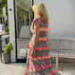 ✨2025 Meilleures ventes💖Robe sans manches à col en V pour femmes, motif vintage à rayures