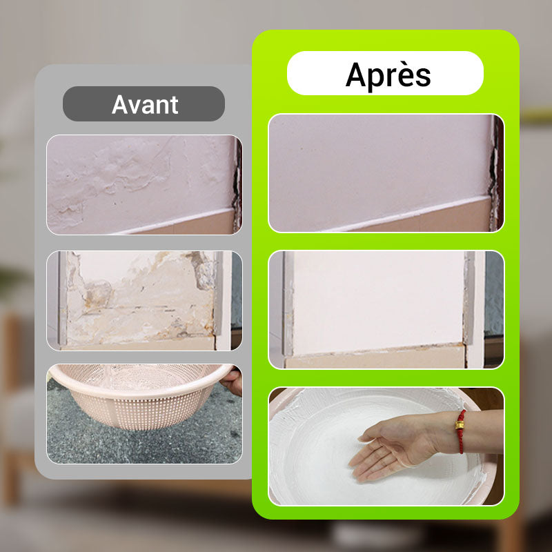 🏆Livraison limitée dans le temps papier abrasif + grattoir🔥Pâte de réparation murale imperméable et résistante à la moisissure✨
