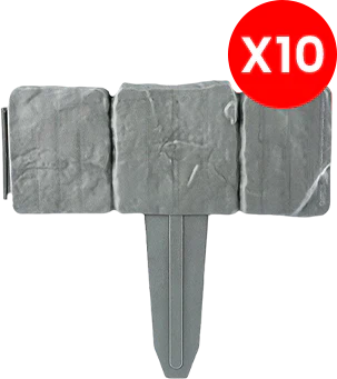 🏡 50% OFF! 🌿 Artificial Stone Garden Fence – Easy to Install, Expandable, and Realistic-Looking ✨
