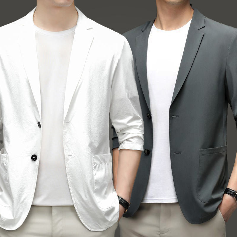 ✨️Matériaux préférés🔥Veste de costume légère d'été pour homme（🔥50% de réduction）