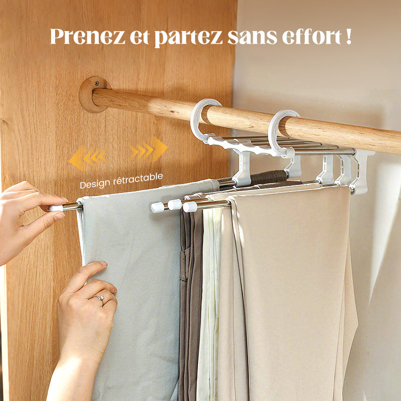 👖 ACHETEZ 2, RECEVEZ 3 ! ✨Porte-Pantalons Multifonctionnel