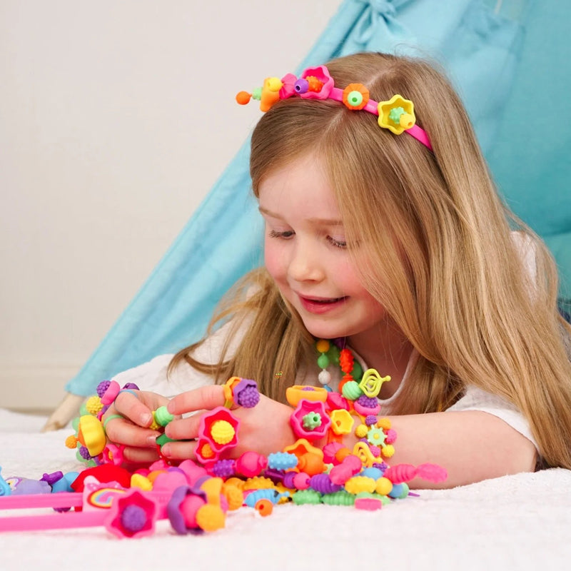 👸🏻Perles Pop pour la fabrication de bijoux pour enfants