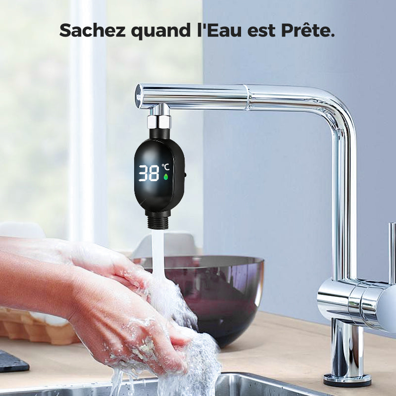 🔥 50% DE RÉDUCTION ! ✨ Thermomètre Numérique de Douche - Écran LCD Rétroéclairé, Mesure Instantanée, Alerte Précise 🚿💧
