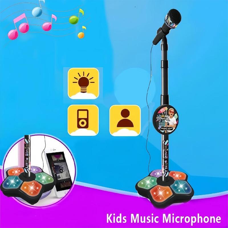 🎄🎉 Offre spéciale Noël : 50 % de réduction ✨ Microphone karaoké pour enfants avec lecteur de musique lumineux — Le cadeau idéal pour vos petits