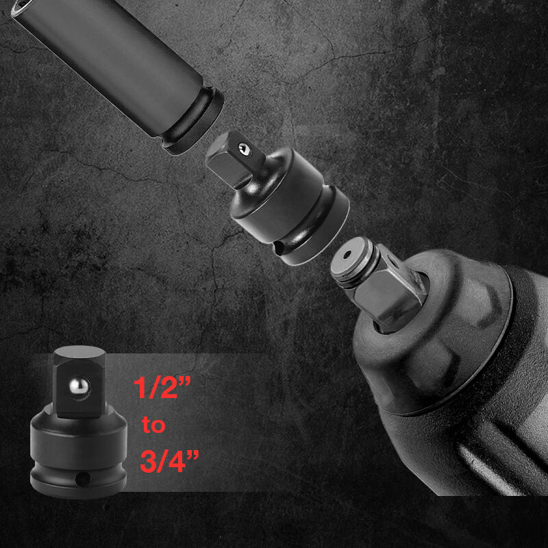 Adaptateur convertisseur de douille à choc 6 pièces