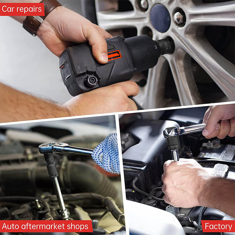 Adaptateur convertisseur de douille à choc 6 pièces