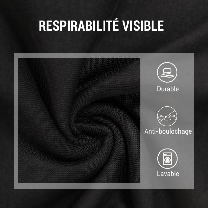 T-shirt à manches longues et col montant pour hommes