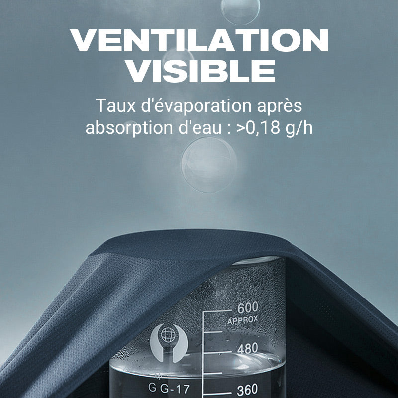 🔥 T-shirt décontracté à revers pour homme, respirant et infroissable