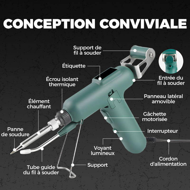 🔥2025 ventes chaudes🔥Offre à durée limitée 66% de réduction⚒️Fer à souder électrique 80 W à haut rendement