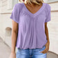 🔥Vente directe d'usine🔥T-shirt décontracté extensible à col en V pour femme