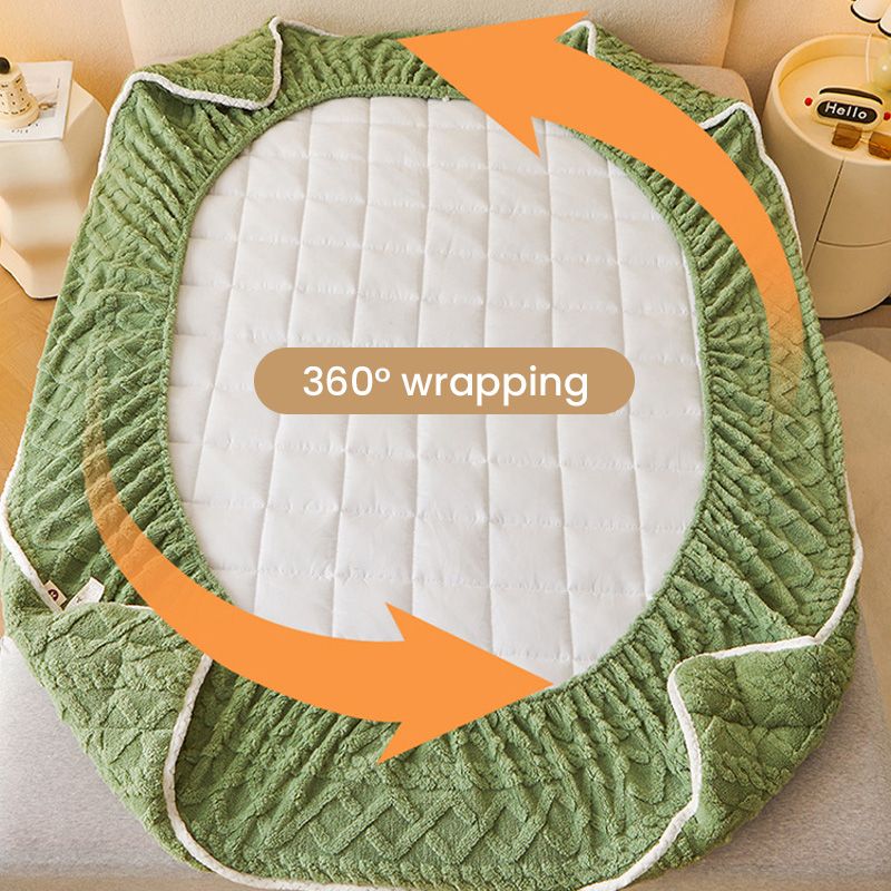 🛏️ 50% DE RÉDUCTION ! 🎁 Drap-Housse Chaud & Ajusté – Flanelle Épaisse, Poches Jusqu'à 40cm, Sommeil Réparateur ❄️🛌