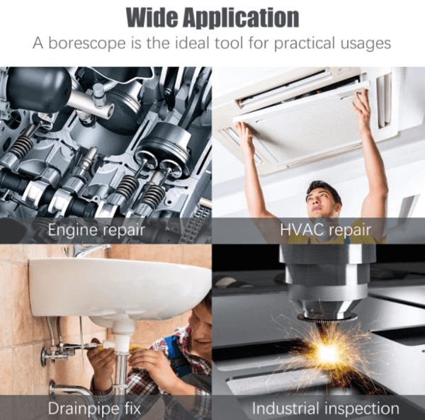 💡50 % DE RÉDUCTION🔥Caméra endoscopique douce Magic Wifi😍Sonde ultrafine 7 mm, étanche IP67, 6 LED réglables & compatible 3 en 1📱🔧