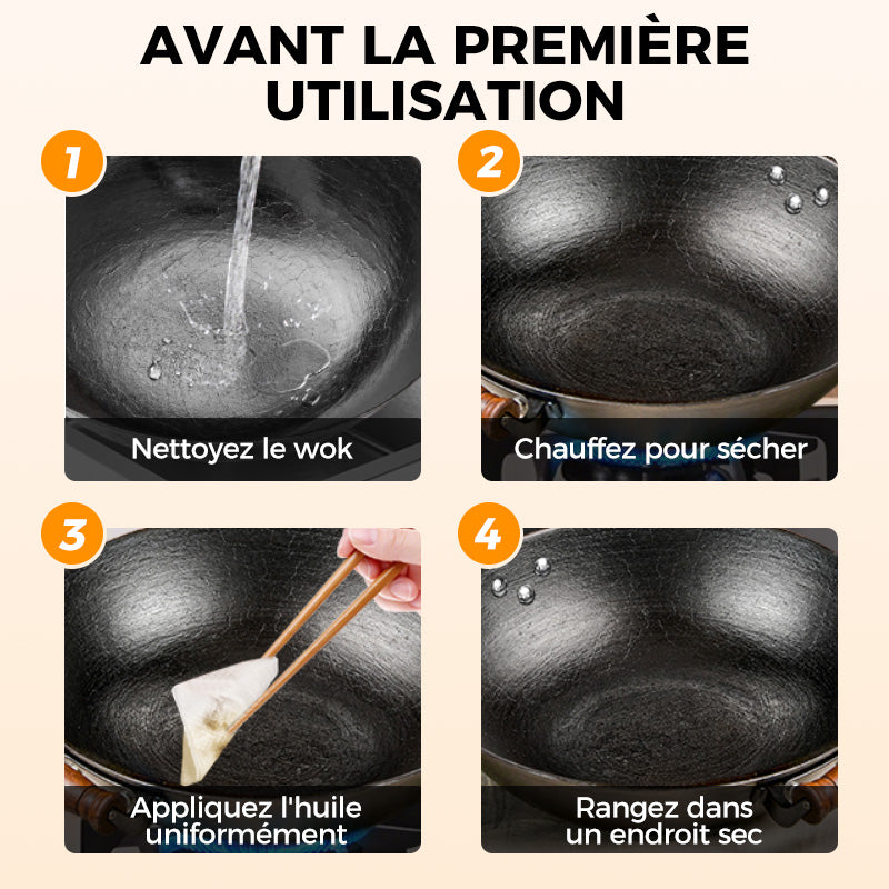 ⏳Spécial à durée limitée⏰Pot en fer épais non revêtu🍲