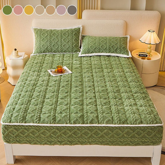 🛏️ 50% DE RÉDUCTION ! 🎁 Drap-Housse Chaud & Ajusté – Flanelle Épaisse, Poches Jusqu'à 40cm, Sommeil Réparateur ❄️🛌