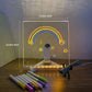 ⏳LAST DAY SALE 49% OFF !! 🎨LED Note Board🎁Buy 1 Get 7 Colour Pens For Free