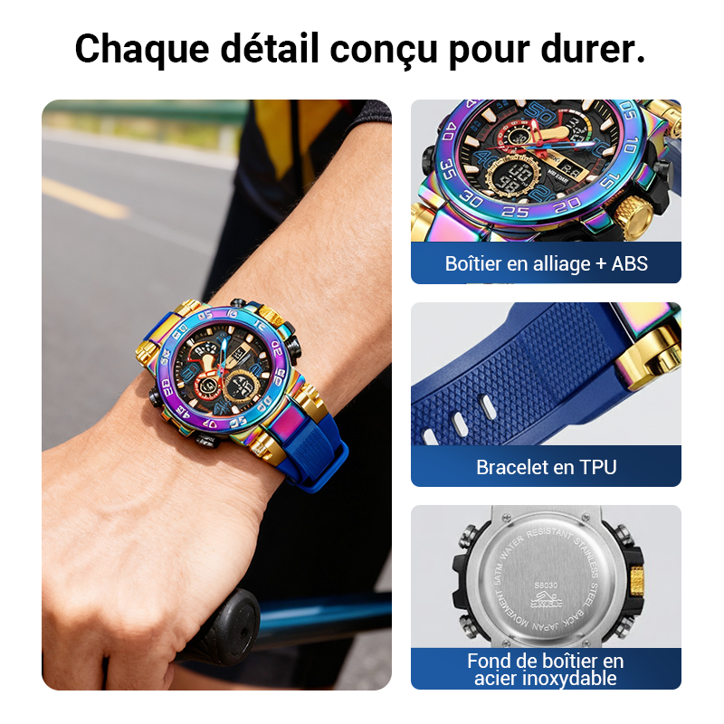 ⌚50 % DE RÉDUCTION✨Montre LED multifonctionnelle🌟Écran numérique étanche, 7 modes sportifs avec surveillance du sommeil🔋