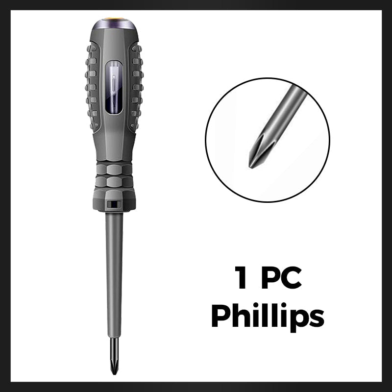 🔥 50% DE RÉDUCTION ! ✨ Tournevis Magnétique 2-en-1 - Détection Électrique Integrée, Couple Élevé pour Réparations Domestiques 🔧⚡