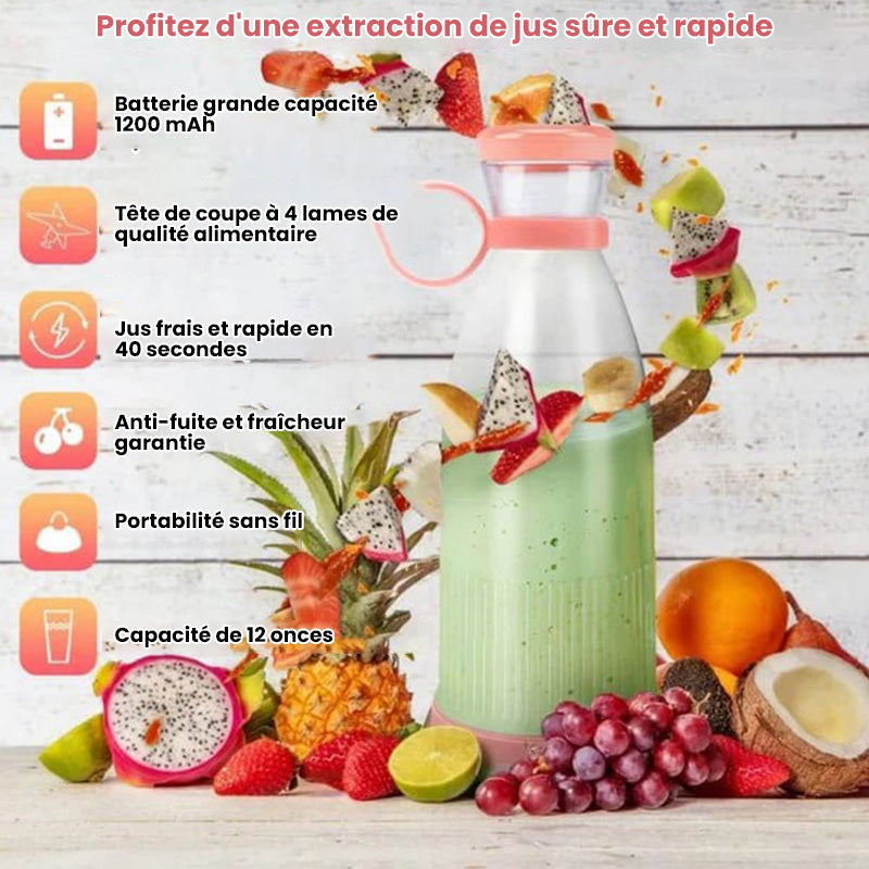 🍃Vente directe d'usine🍃 Extracteur de Jus Portable Best-Seller | 🌟 Savourez du jus frais à tout moment, partout !