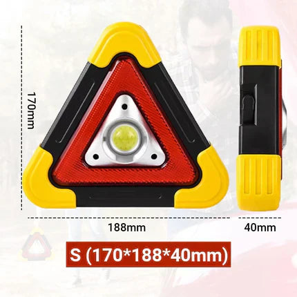 🚗Grande promotion - 60% de réduction🆘3-EN-1 Lampe de Signalisation d'Urgence Solaire Triangulaire pour le Bord de Route✨