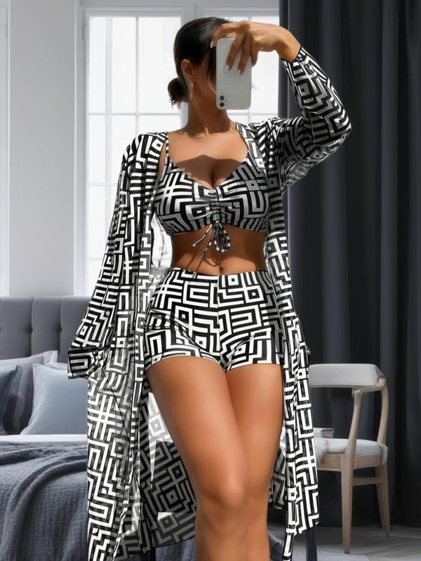 🔥VENTE CHAUDE 50 % DE RÉDUCTION🔥💕 Ensemble de maillot de bain 3 pi